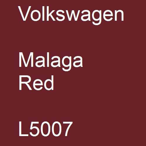 Volkswagen, Malaga Red, L5007.